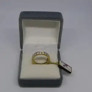 R124 - Goldring mit Diamanten - Ring - 14 Karat - 585 Echtgold - Goldring