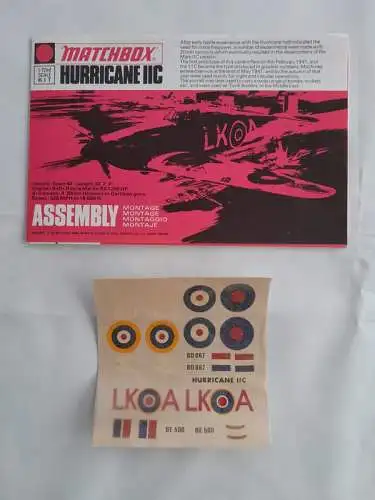 Matchbox - Hurricane IIC-1/72-Modellflieger-OVP-1277
