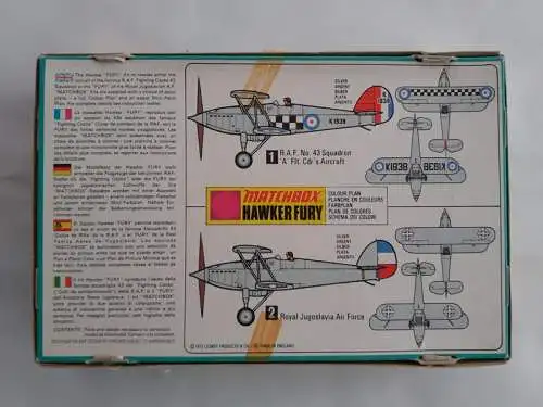 Matchbox - Hawker Fury-1/72-PK 1-Modellflieger-OVP-1274