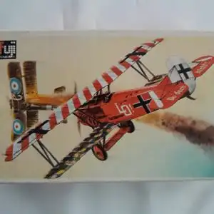 Fuji - Fokker D-VII-1/72-085 50-Bauteile versiegelt-Modellflieger-OVP-1269