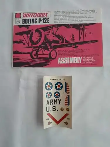 Matchbox - Boeing P-12E-1/72-PK 3-Modellflieger-OVP-1268
