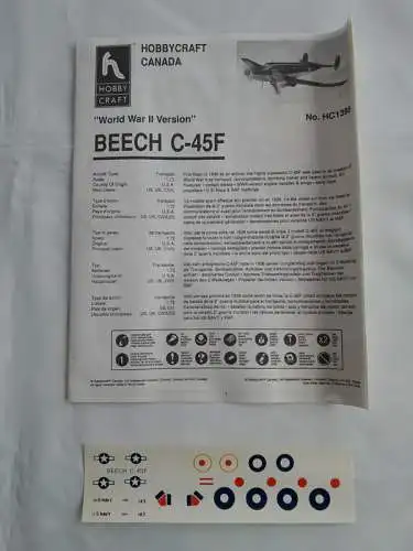 Hobbycraft - Beech C-45F "World War II Version"-1/72-HC1388-Modellflieger-OVP-1266
