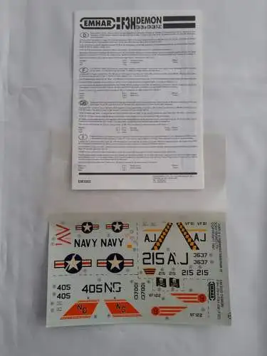 Emhar - F3H Demon F3H-2N or F3H-2M-1/72-EM3002-Modellflieger-OVP-1264