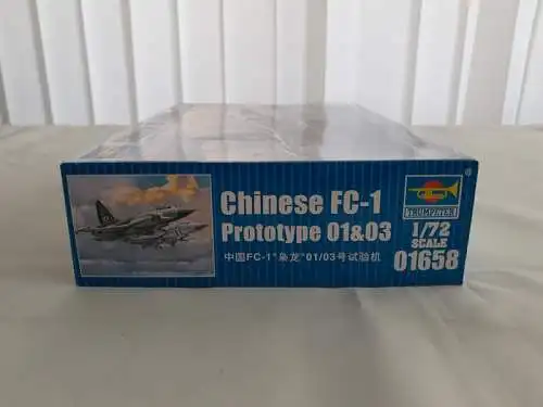 Trumpeter - Chinese FC-1 Prototype 01&03-1/72-01658-Bauteile versiegelt-Modellflieger-OVP-1261