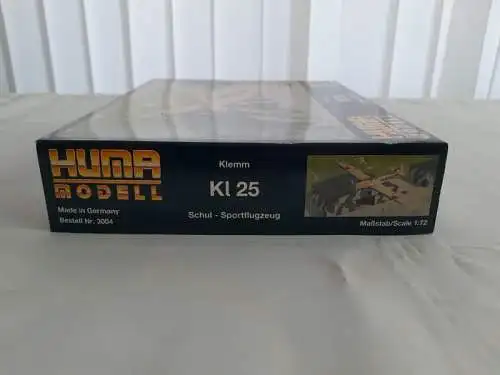 Huma Modell - Klemm Kl25-1/72-3004-Schul/Sportflugzeug-Modellflieger-OVP-1259