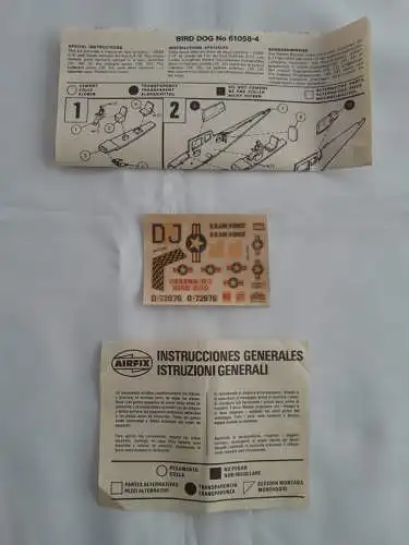 Airfix - Cessna Bird Dog-1/72-61058 4-Modellflieger-OVP-1255