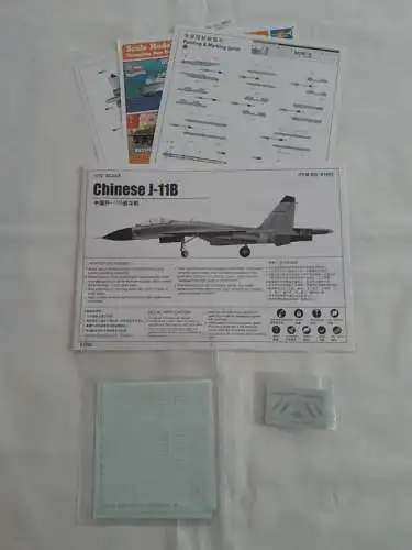 Trumpeter Chinese J-11B-1/72-01662-Bauteile versiegelt-Modellflieger-OVP-1250