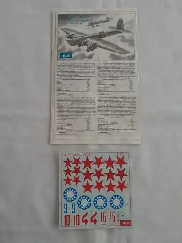 ICM - TB-3 Soviet Heavy Bomber-1:72-72091-Modellflieger-OVP-1249