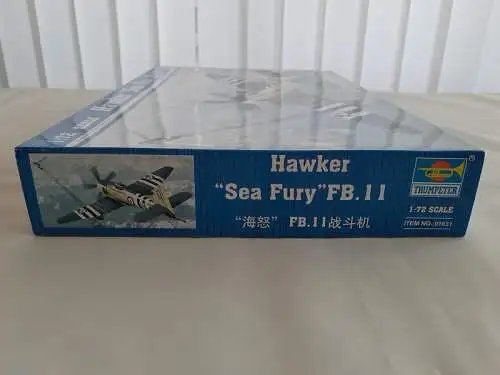 Trumpeter Hawker "Sea Fury" FB.11-1:72-01631-Bauteile versiegelt-Modellflieger-OVP-1248