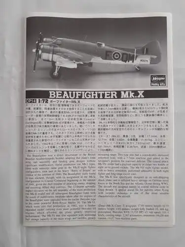 Hasegawa Beaufighter Mk.X-1:72-51214-Modellflieger-OVP-1238