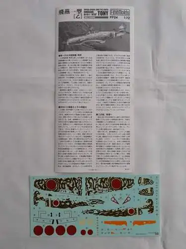 FineMolds Kawasaki Ki-61 "Otsu" Tony-1:72-FP24 1900-Modellflieger-OVP-1234