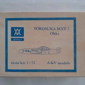 A & V models - Yokosuka MXY-7 Ohka-resin kit 1:72-Modellflieger-OVP-1232