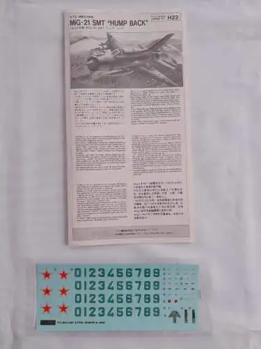 Fujimi MiG-21 SMT HUMPBACK-1:72 27022-Modellflieger-OVP-1214