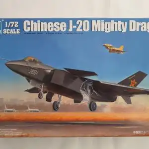 Trumpeter Chinese J-20 Mighty Dragon-1:72-01663-Modellflieger-Bauteile versiegelt-OVP-1210