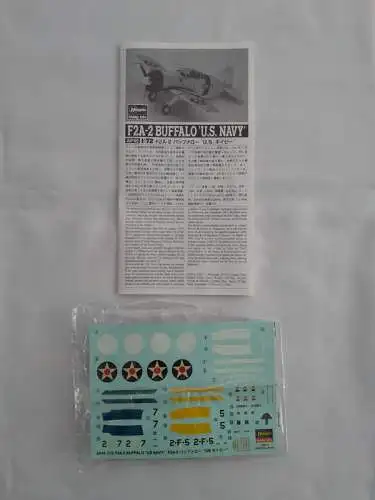 Hasegawa F2A-2 Buffalo `U.S. Navy´-1:72-51345-Modellflieger-OVP-1204