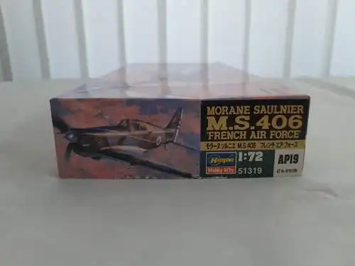 Hasegawa Morane Saulnier M.S.406 `French Air Force´-1:72-51319-Modellflieger-OVP-1202