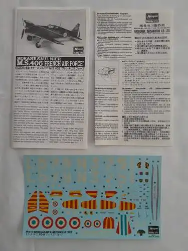 Hasegawa Morane Saulnier M.S.406 `French Air Force´-1:72-51319-Modellflieger-OVP-1202