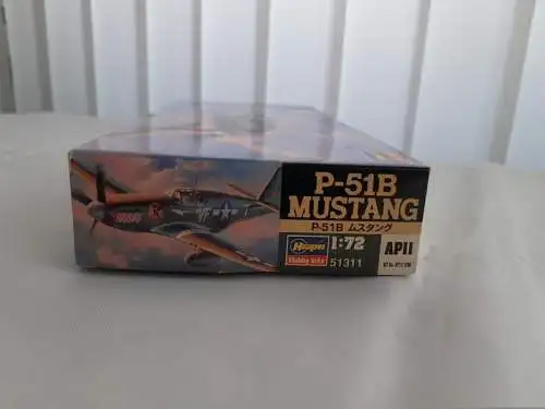 Hasegawa P-51B Mustang-1:72-51311 (AP11)-Modellflieger-OVP-1195