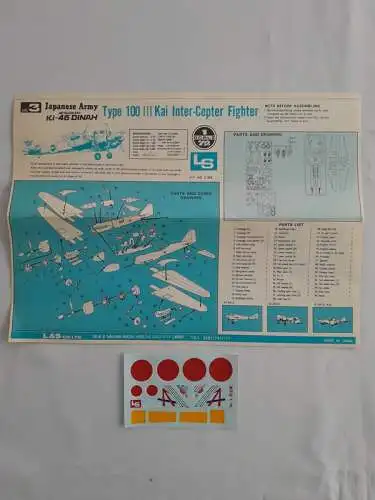 LS Mitsubishi Ki-46 Dinah Japanese Army Type 100-3 - 1:72 - A 303-Modellflieger-OVP-1171