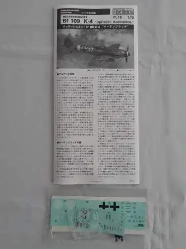 FineMolds Messerschmitt Bf 109 K-4 Operation "Bodenplatte"-1:72-FL12-Modellflieger-OVP-1170