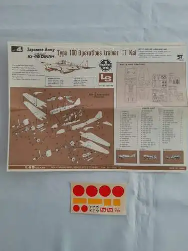 LS Ki-46 II Trainer der japanischen Armee Typ 100-2-1:72-A-304-Modellflieger-OVP-1169