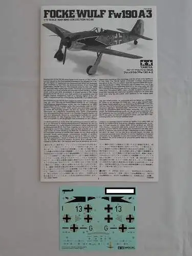 Tamiya Focke Wulf Fw190 A-3-1:72-60766-Modellflieger-OVP-1161