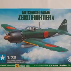 Tamiya Mitsubishi A6M5 Zero Fighter Zeke-1:72-60779-Modellflieger-OVP-1160