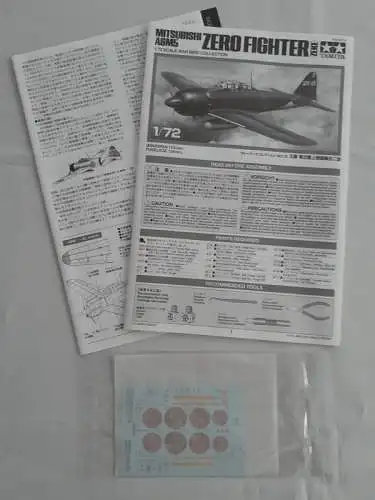 Tamiya Mitsubishi A6M5 Zero Fighter Zeke-1:72-60779-Modellflieger-OVP-1160