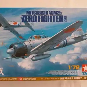 Tamiya Mitsubishi A6M2b Zero Fighter (Zeke)-1:72-60780-Modellflieger-OVP-1159