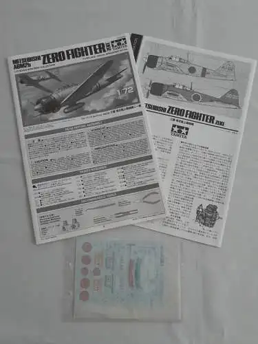 Tamiya Mitsubishi A6M2b Zero Fighter (Zeke)-1:72-60780-Modellflieger-OVP-1159