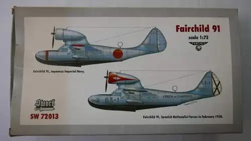 Sword Fairchild 91-1:72-SW 72013-Modellflieger-OVP-1054