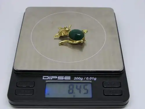 R13 - Damenbrosche - Goldbrosche - 14 Karat