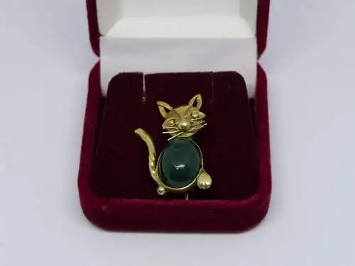 R13 - Damenbrosche - Goldbrosche - 14 Karat