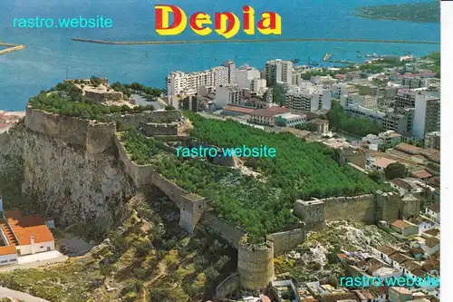 Denia Alicante Vista aerea y Castillo