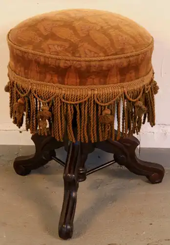 Louis Philippe Klavierhocker gefertigt um 1880 aus Mahagoni Antik Kolosseum