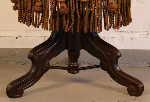 Louis Philippe Klavierhocker gefertigt um 1880 aus Mahagoni Antik Kolosseum