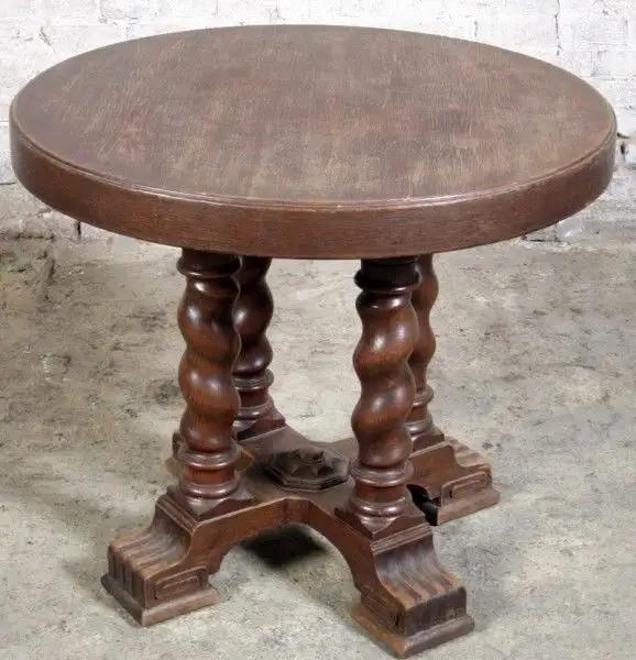Danziger Barock Beistell - Tisch gefertigt um 1890 aus Eiche Antik Kolosseum 0