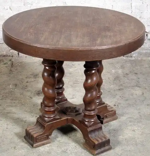 Danziger Barock Beistell - Tisch gefertigt um 1890 aus Eiche Antik Kolosseum