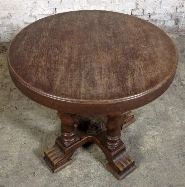 Danziger Barock Beistell - Tisch gefertigt um 1890 aus Eiche Antik Kolosseum 8