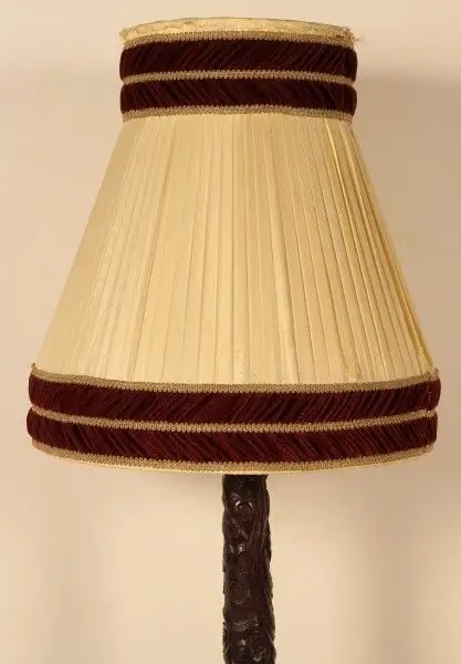 Seltene Gründerzeit Stehlampe mit schönem Schnitzwerk Antik Kolosseum 4