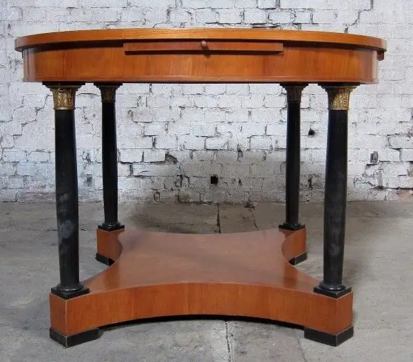 Runder Salontisch 2. Biedermeier gefertigt um 1880 aus Kirsche Antik Kolosseum 4