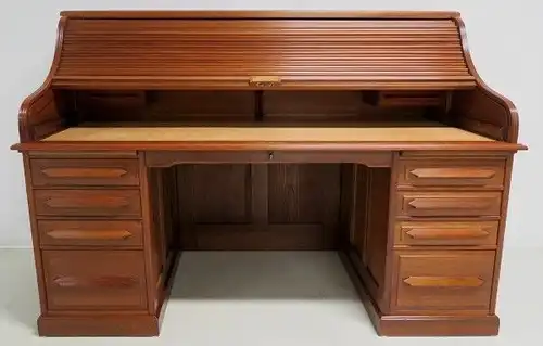 Gigantischer restaurierter Kontor - Schreibtisch gefertigt 1893 Antik Kolosseum