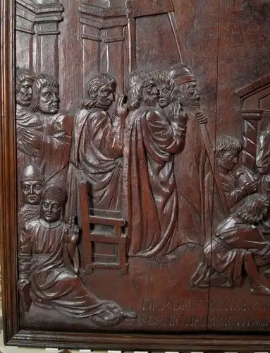 Original Barock Holz - Relief mit Krönungsszene gefertigt um 1740Antik Kolosseum