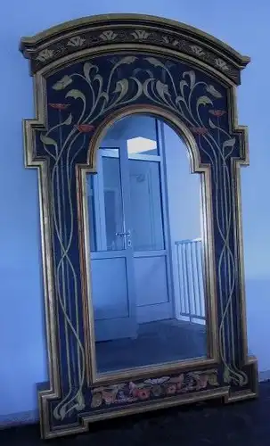 Wunderschöner Standspiegel im Stil des Jugendstlsl gefertigt Antik Kolosseum