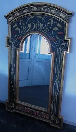 Wunderschöner Standspiegel im Stil des Jugendstlsl gefertigt Antik Kolosseum