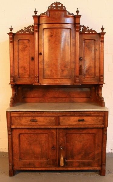 Buffet Anrichte Mit Marmorplatte Antik