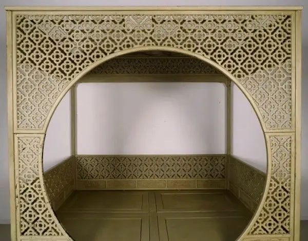 Original chinesisches Himmelbett mit schönen Schnitzereien Antik Kolosseum 9