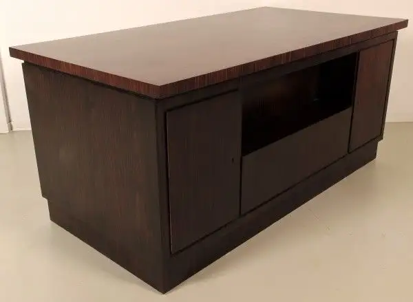 Schöner Freisteher Bauhaus Schreibtisch aus Makassar Antik Kolosseum 2