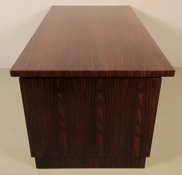 Schöner Freisteher Bauhaus Schreibtisch aus Makassar Antik Kolosseum 4