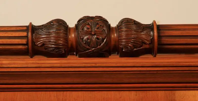 Prunkvolles restauriertes Gründerzeit Doppel - Bett aus Nussbaum Antik Kolosseum 4